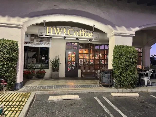 The entrance to IW Coffee in Indian Wells